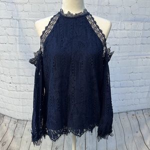 NWT Vici Lace Off the Shoulder Blouse, Medium